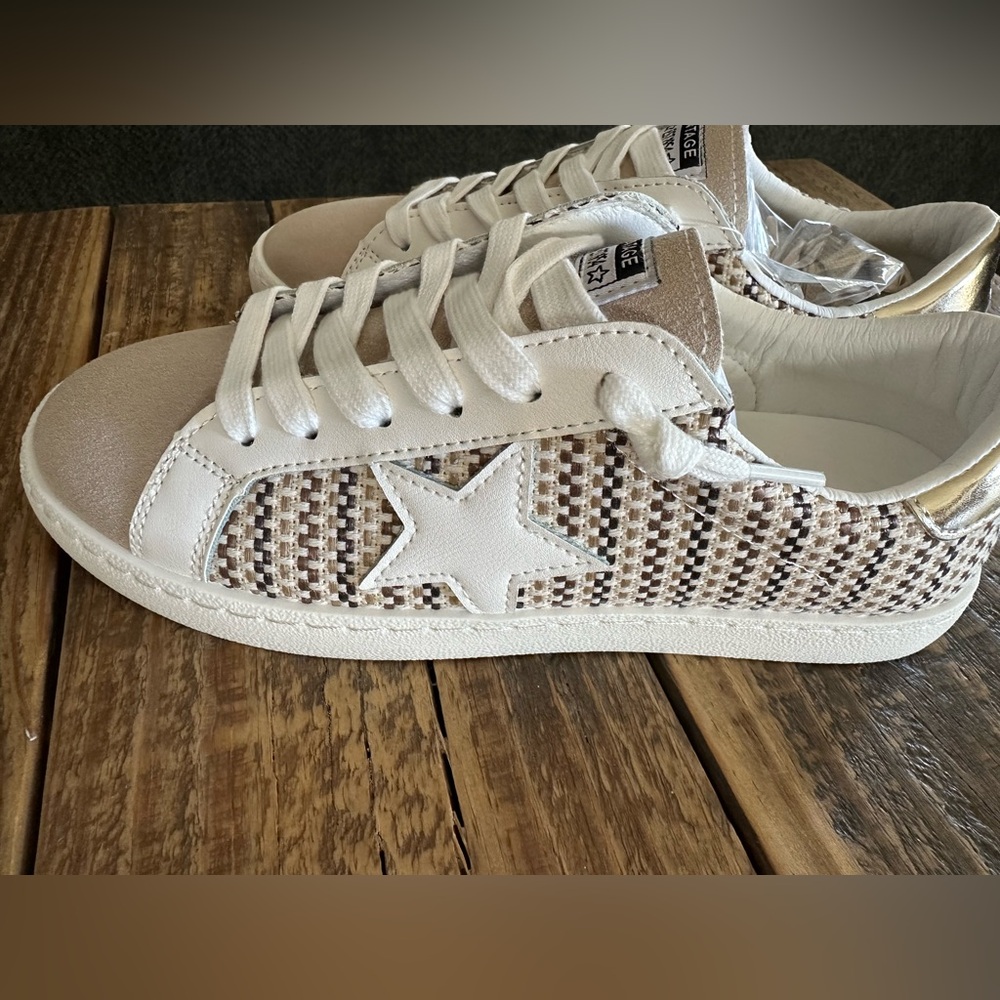 Vintage Havana Carla Tweed Multi Mix Sneaker Size 8 New! - Picture 4 of 11